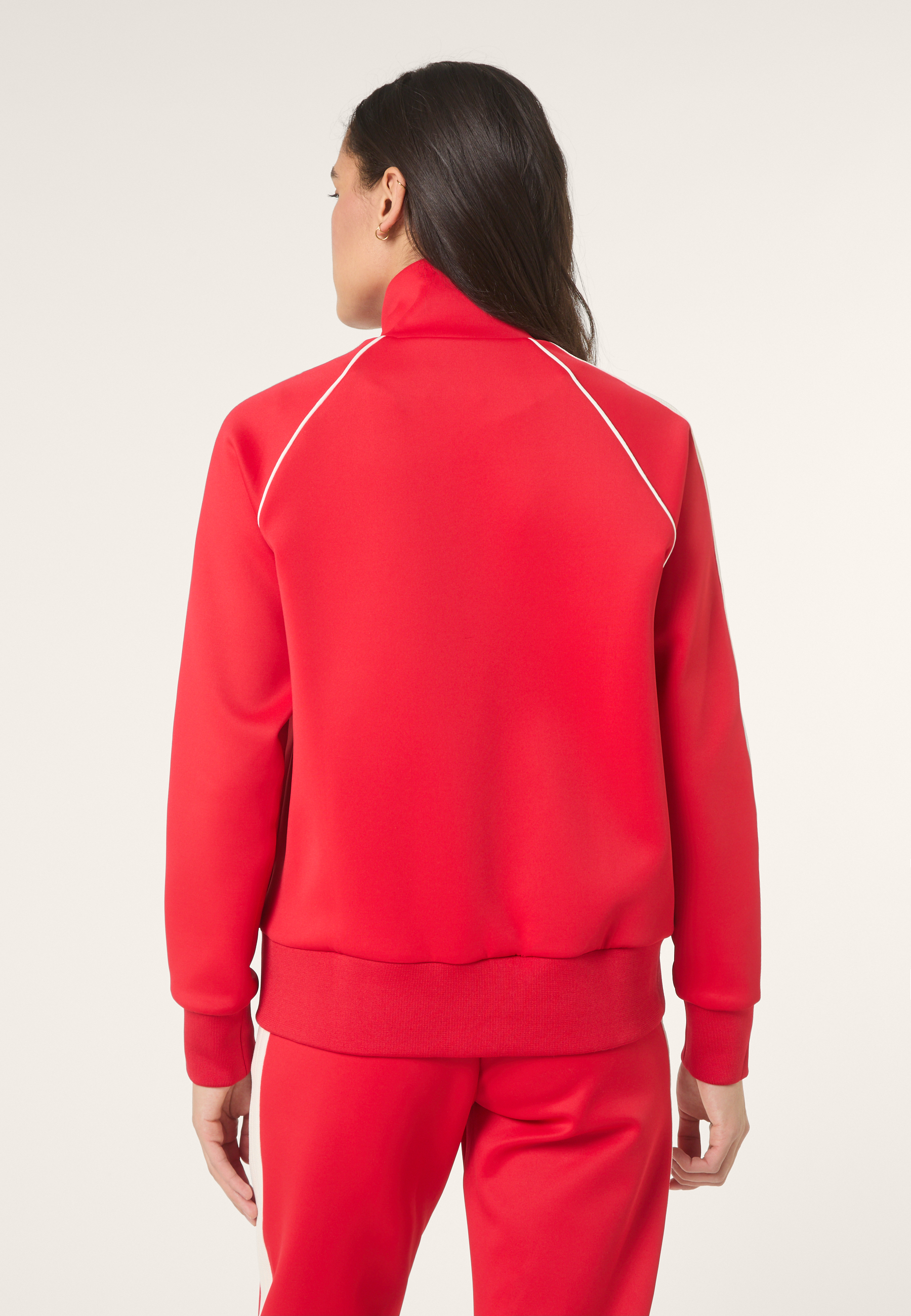 Veste De Survêtement À Bandes Classique - Rouge Vif