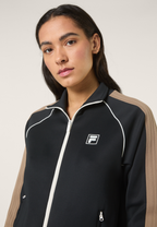 Chaqueta deportiva clásica con bandas - Negro