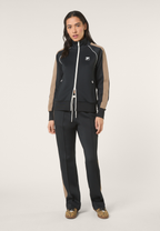Chaqueta deportiva clásica con bandas - Negro
