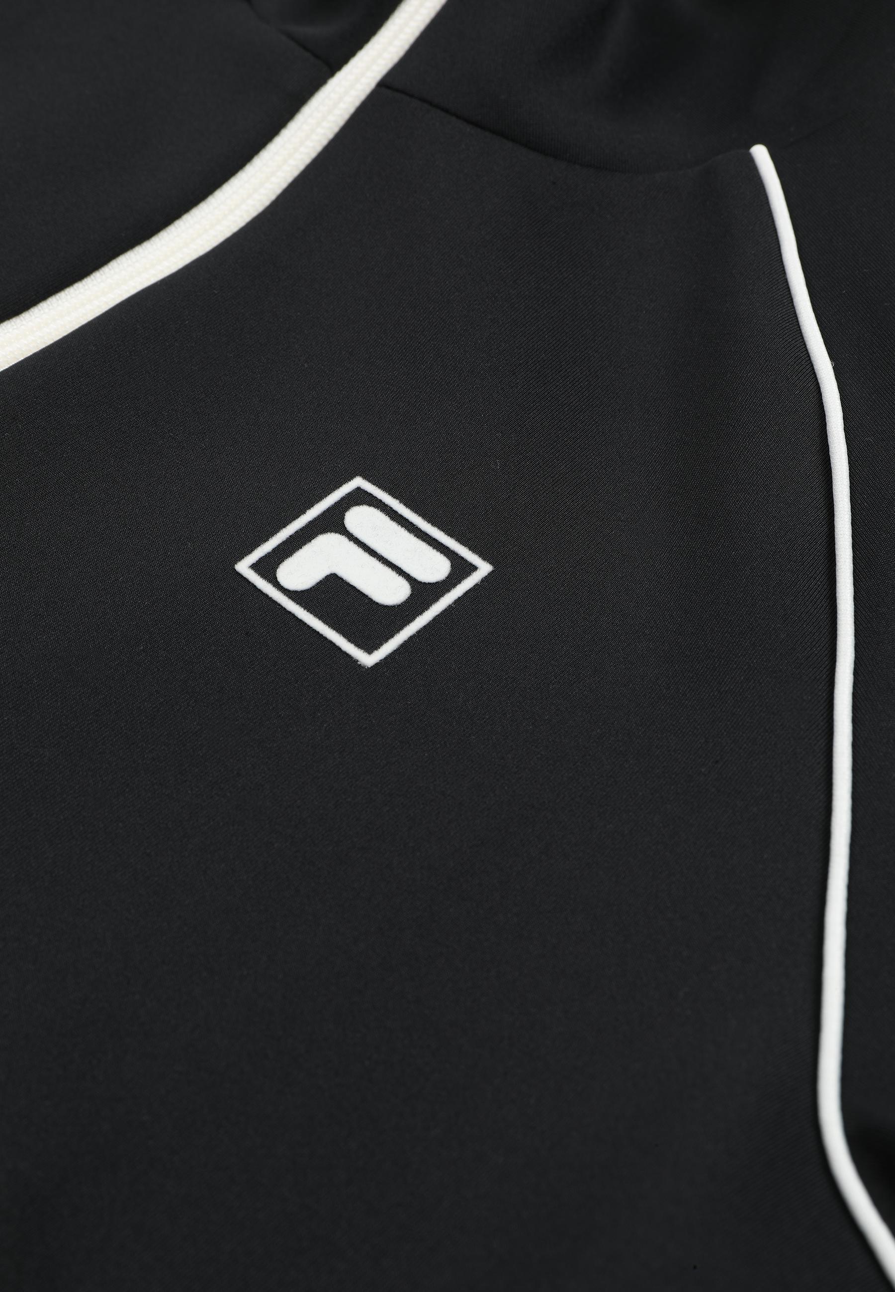 Chaqueta deportiva clásica con bandas - Negro