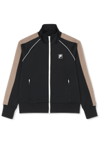 Chaqueta deportiva clásica con bandas - Negro