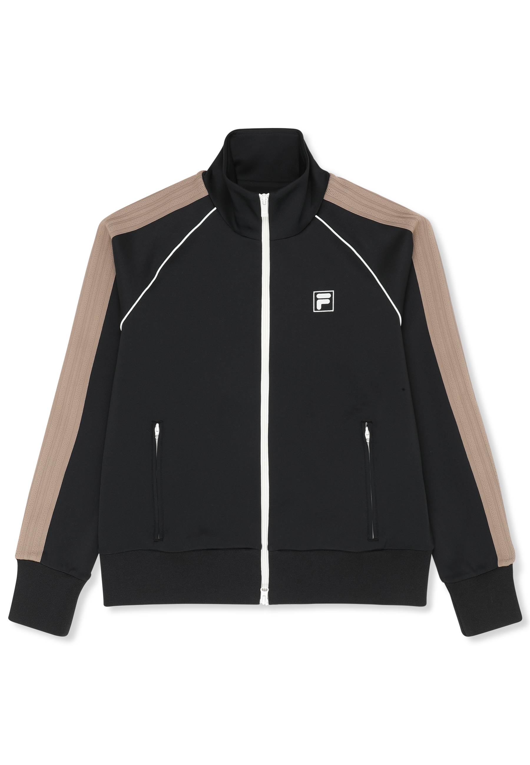 Chaqueta deportiva clásica con bandas - Negro