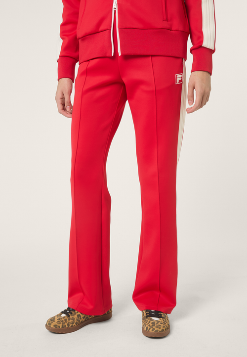 Pantalones deportivos con franjas extralargas - Rojo brillante
