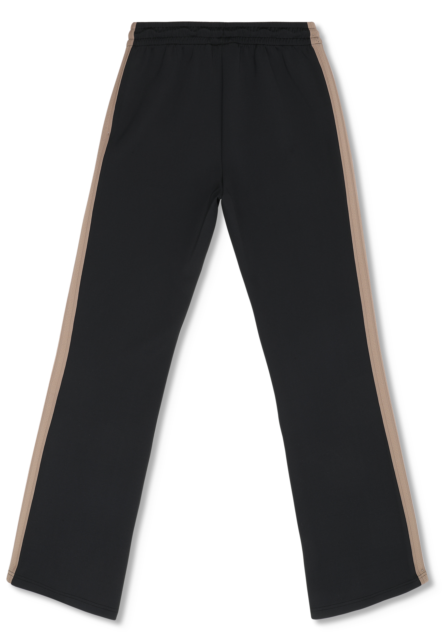 Pantalones deportivos extralargos con franjas - Negro