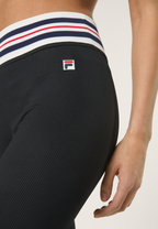 Leggings deportivos con banda Heritage - Negro