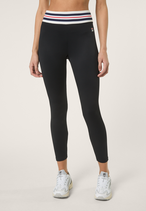 Leggings deportivos con banda Heritage - Negro