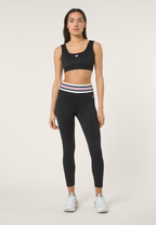 Leggings deportivos con banda Heritage - Negro