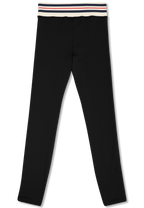 Leggings deportivos con banda Heritage - Negro
