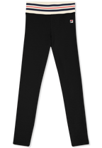 Leggings deportivos con banda Heritage - Negro