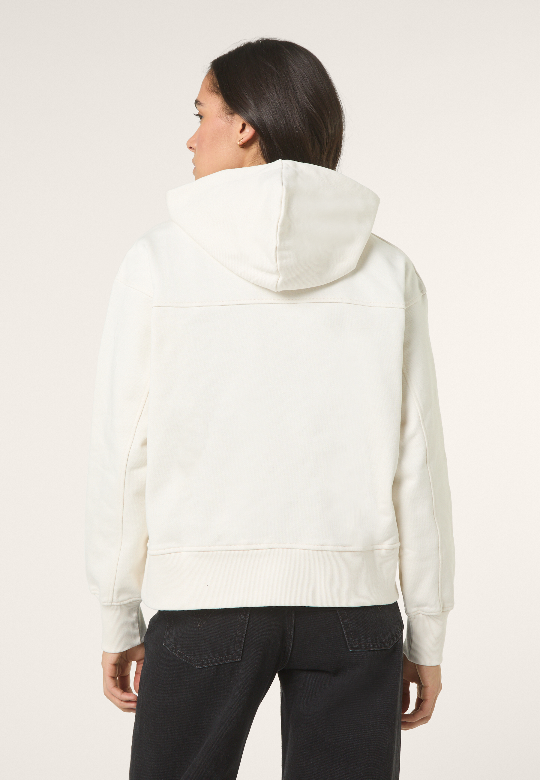 Hoodie À Bande Heritage Ample - Aigrette