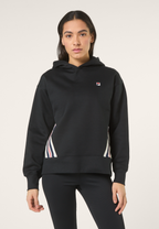 Sudadera con capucha suelta Heritage Band - Negro
