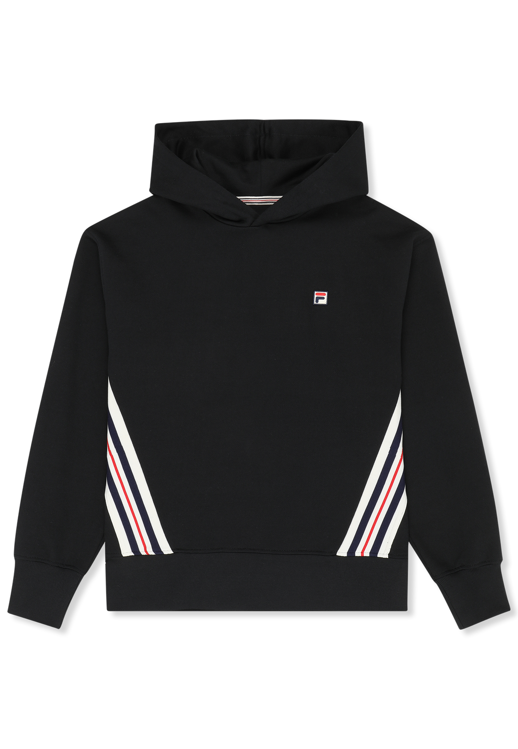 Sudadera con capucha suelta Heritage Band - Negro