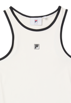 Robe Côtelée À Logo Sans Manches - Aigrette