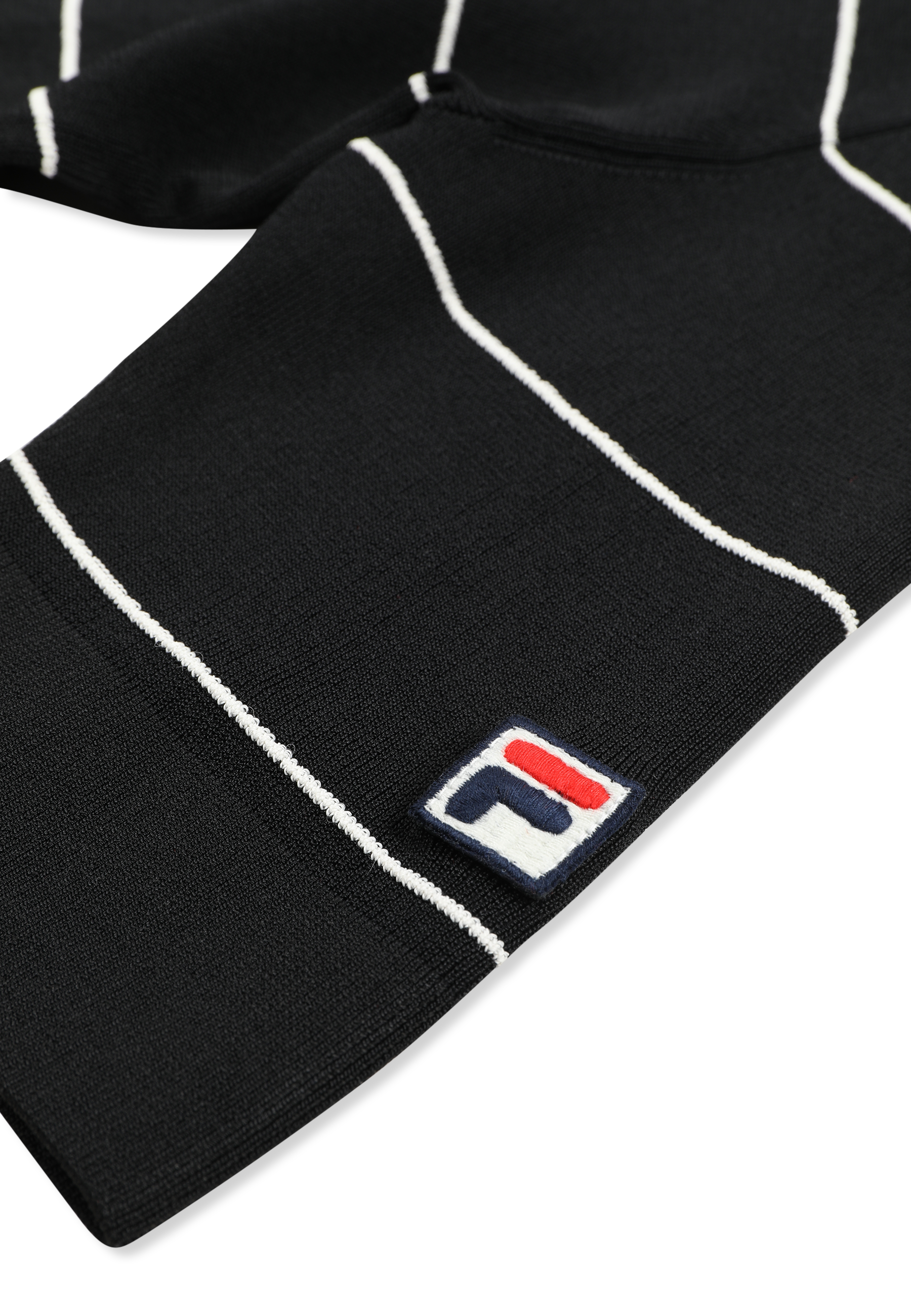 Polo slim de punto fino - Negro