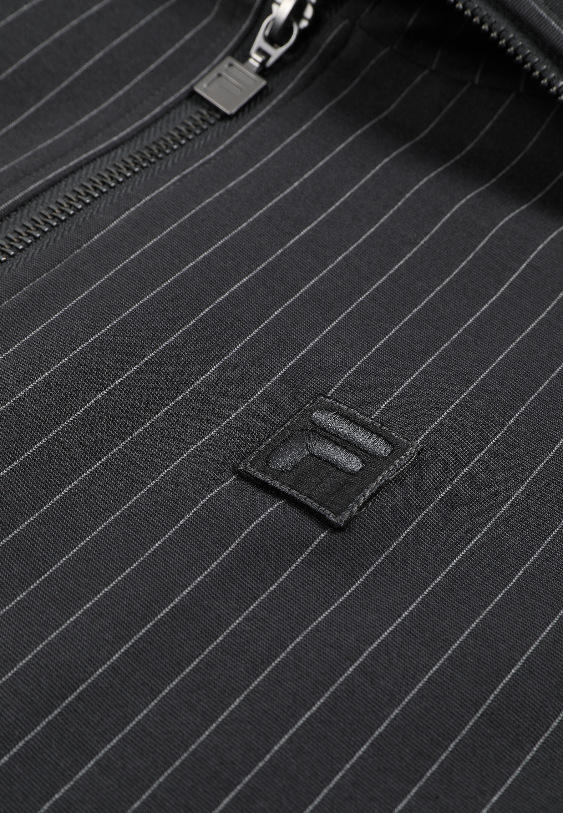 Veste À Col Montant À Fines Rayures Décontractée - Phantom