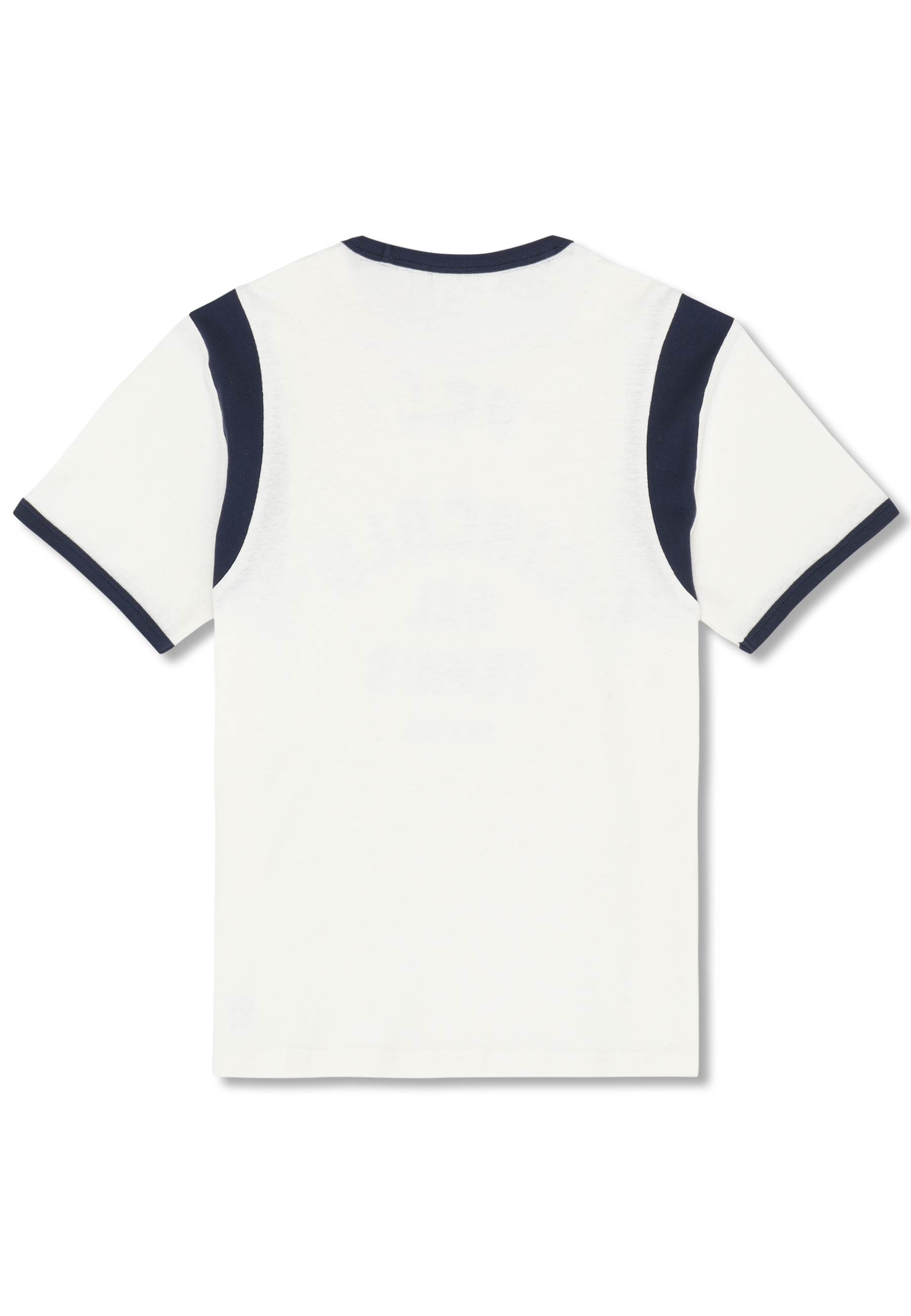 Camiseta Ringer Con Estampado Casual - Aigrette-Iris Black