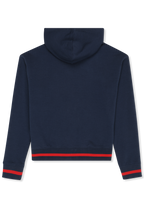 Sudadera con capucha y estampado casual - Iris Black