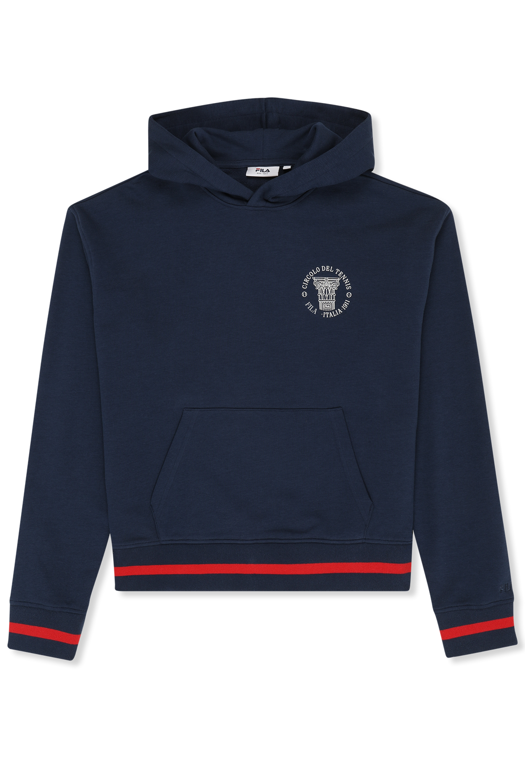 Sudadera con capucha y estampado casual - Iris Black