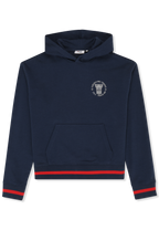 Sudadera con capucha y estampado casual - Iris Black