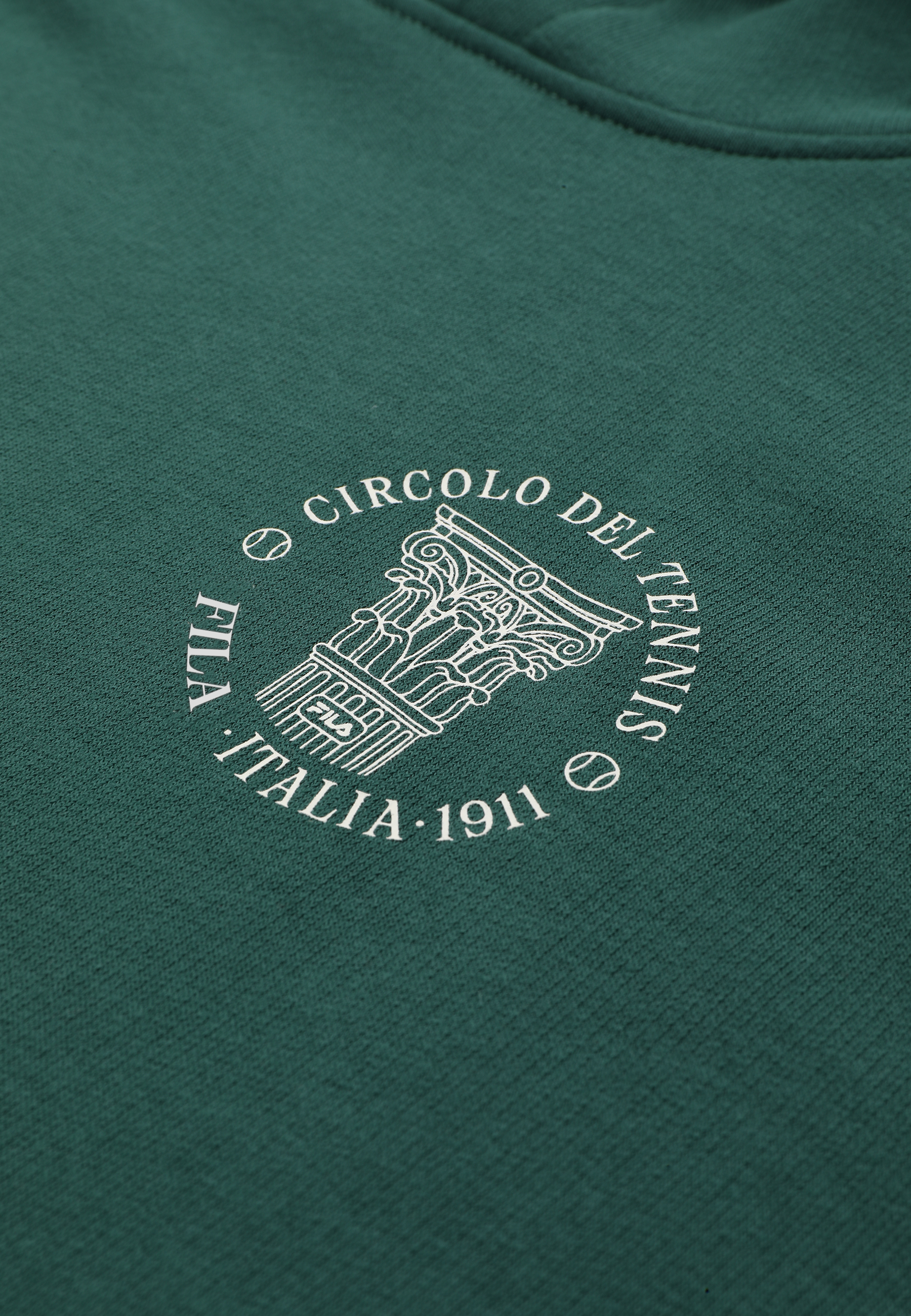 Sudadera con capucha y estampado casual - Verde ramo
