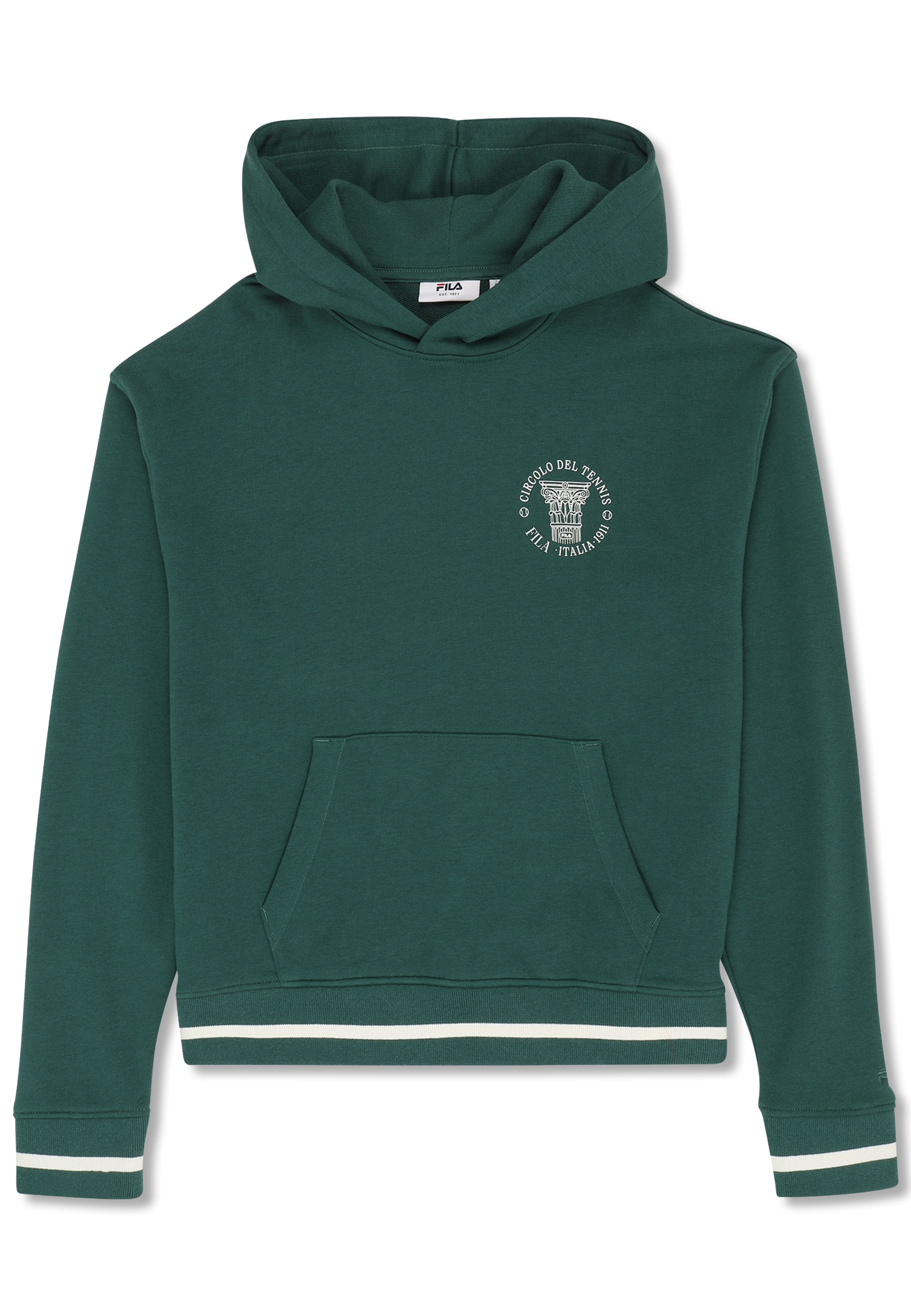 Sudadera con capucha y estampado casual - Verde ramo