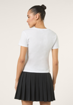T-Shirt À Imprimé Slim - Blanc Éclatant