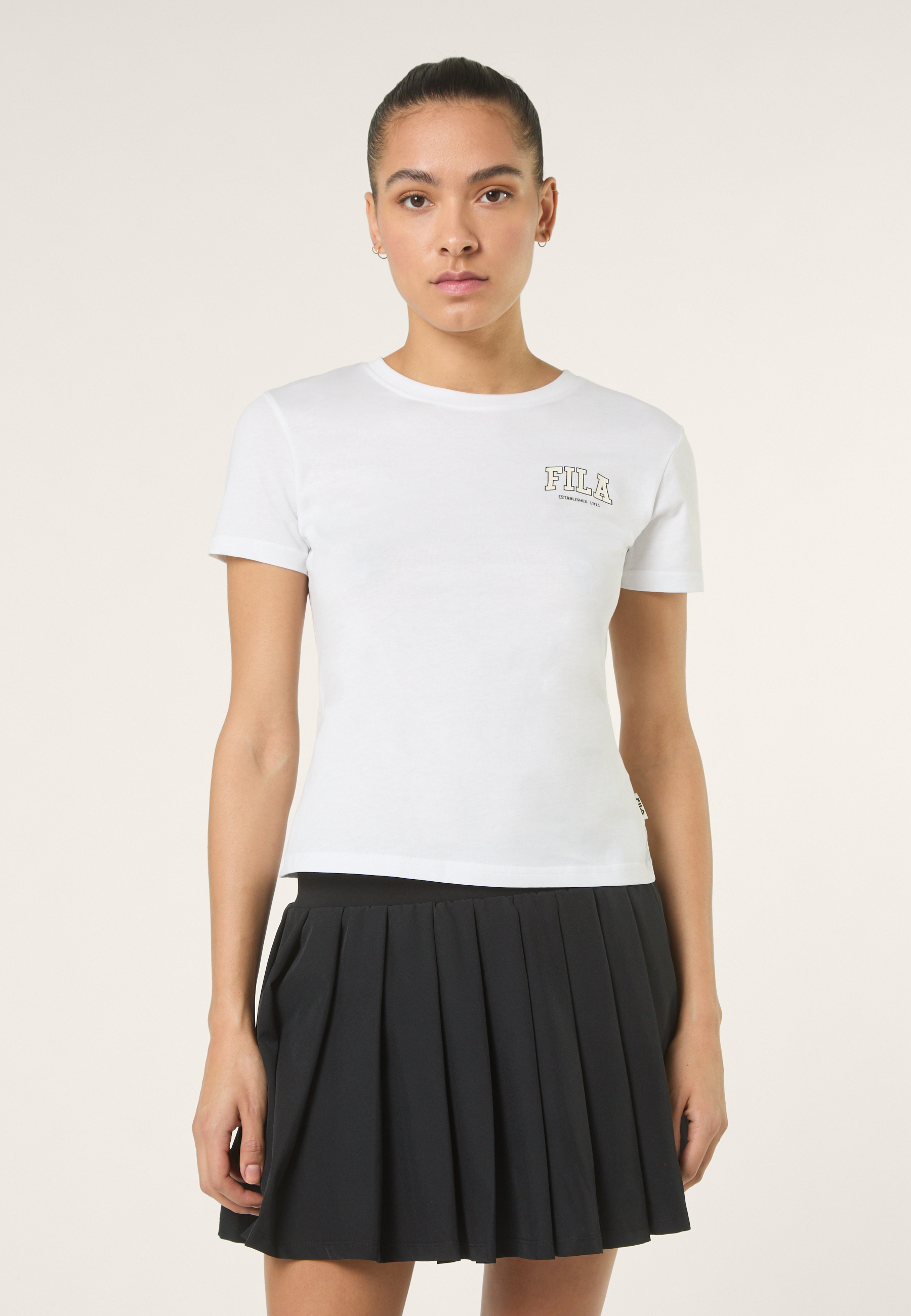 T-Shirt À Imprimé Slim - Blanc Éclatant