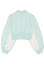 Chaqueta De Chándal Corta De Buceo Con Cuello Acanalado - Soothing Sea-Aigrette