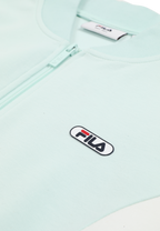 Chaqueta De Chándal Corta De Buceo Con Cuello Acanalado - Soothing Sea-Aigrette