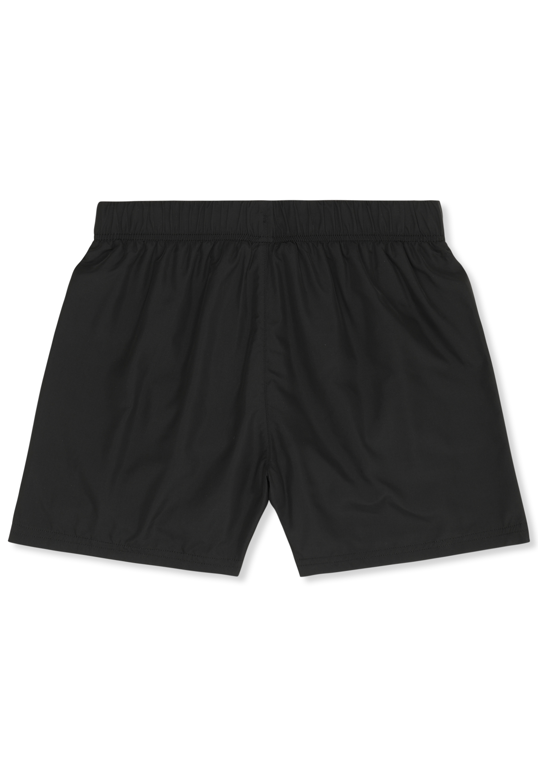 Shorts tejidos con ribetes sueltos en contraste - Negro