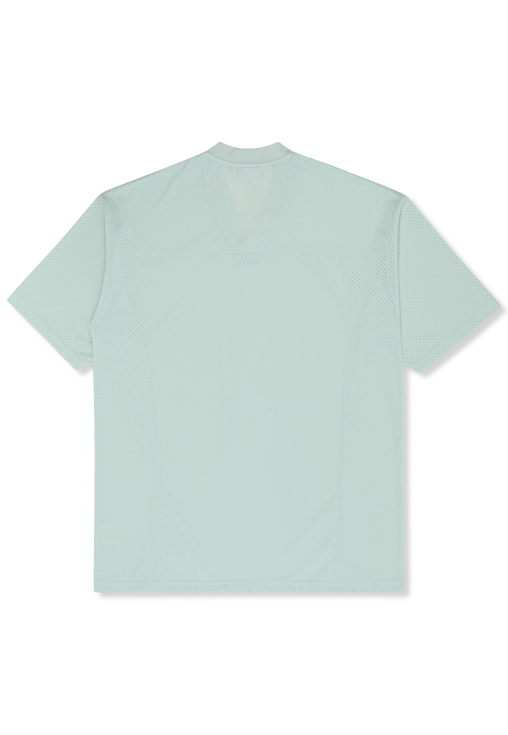 Oversized V-Neck Mesh T-Shirt Dress - Soothing Sea