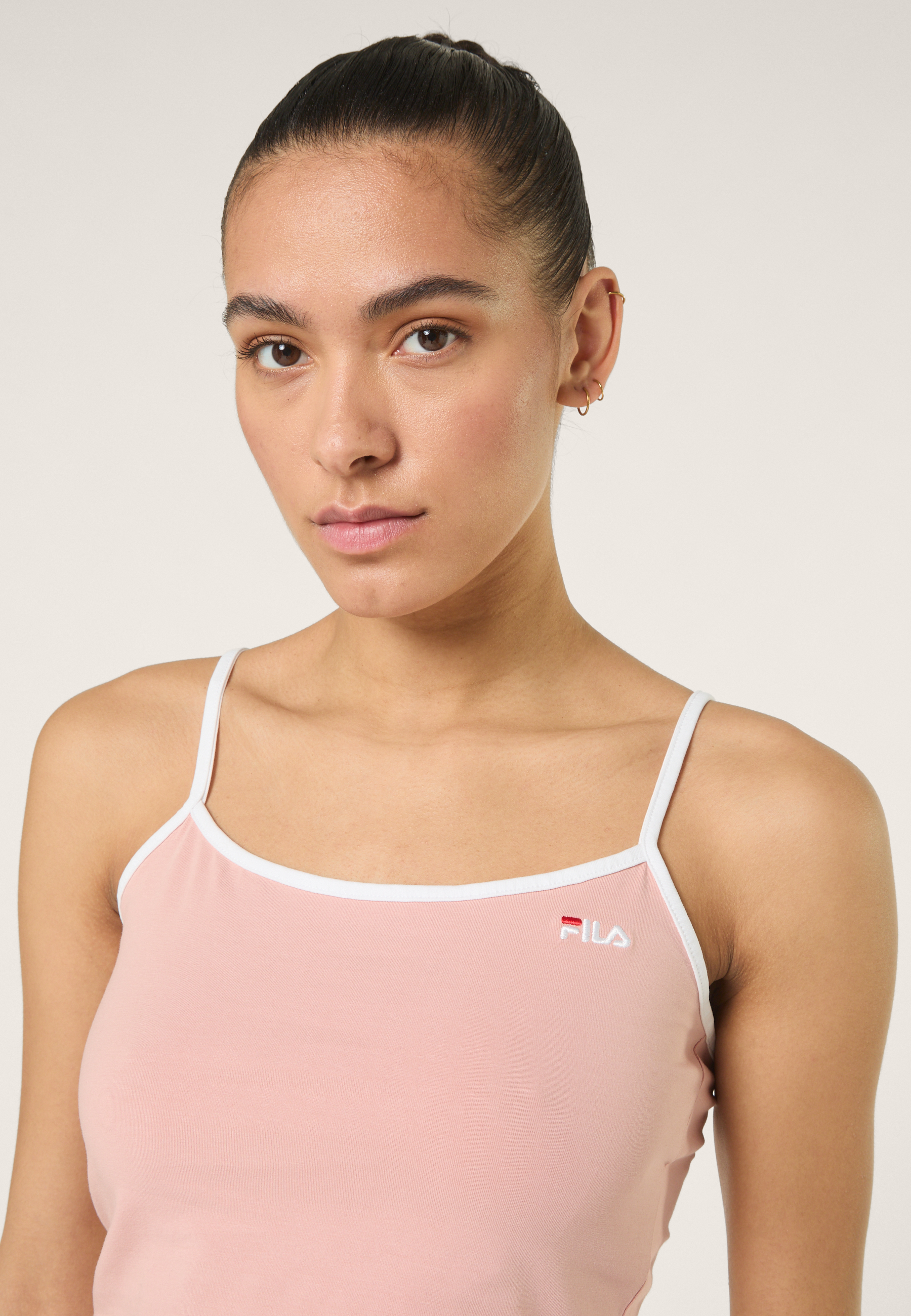 Haut Court À Fines Bretelles - Rose Tendre