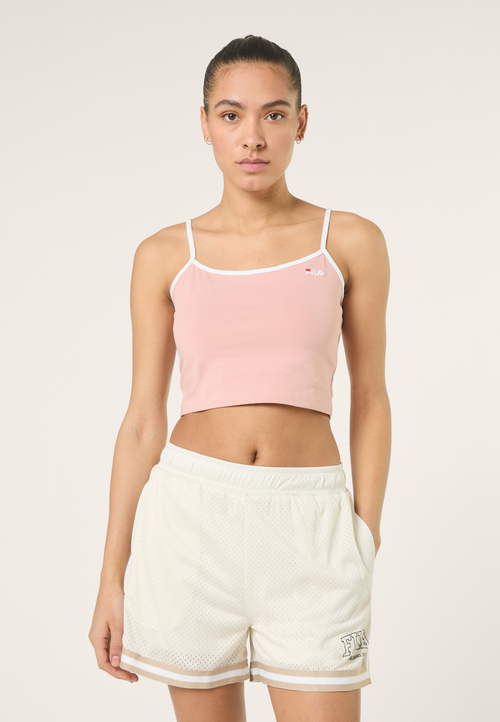Renella Crop Top With Thin Straps - Soft Pink