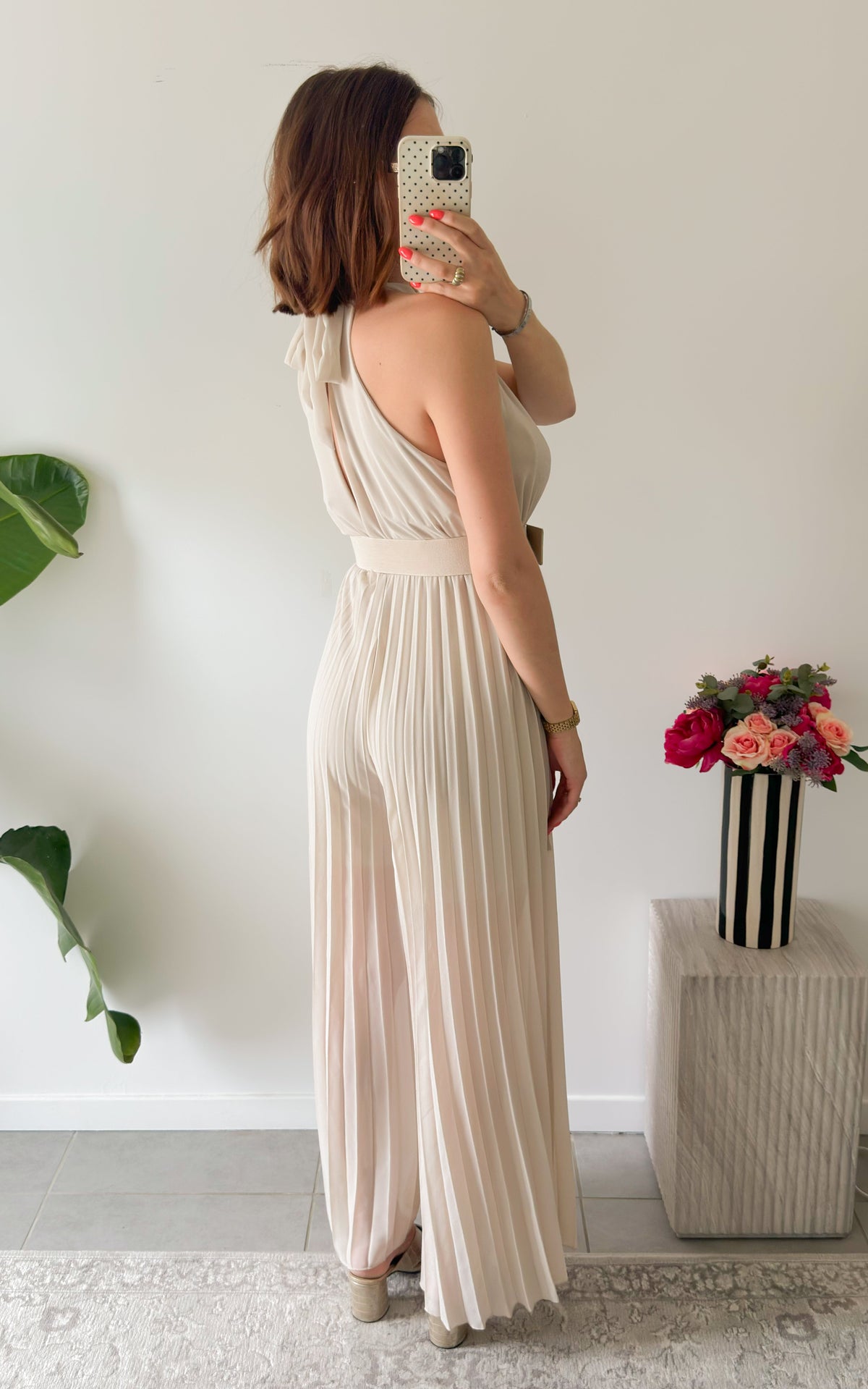Tuta Plissettata Lio - Beige