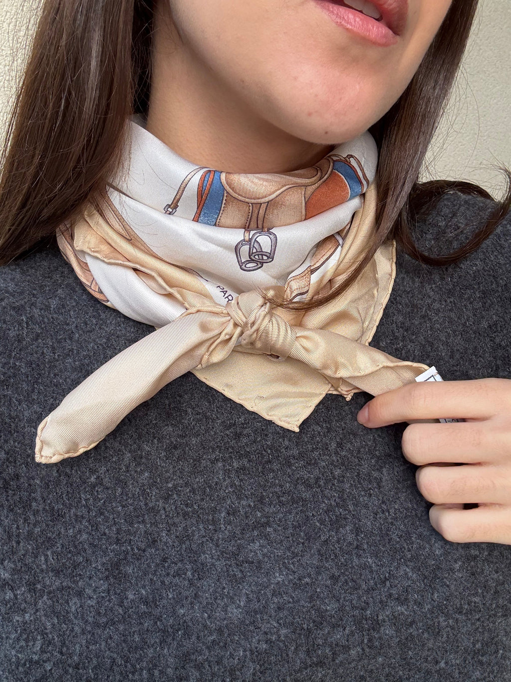 Céline Scarf – Equestrian Theme And Ribbons