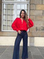 Charlie red cardigan