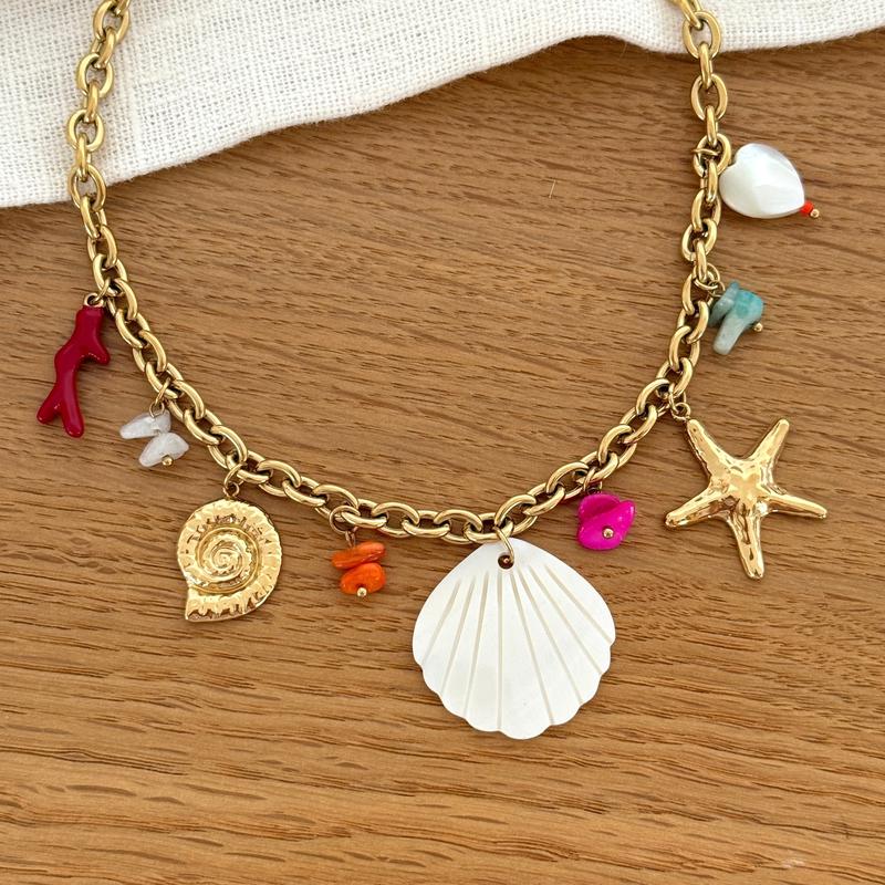Collier "Mykonos" acier-Colliers-Instants Plaisirs • Bijoux-Instants Plaisirs | Bijoux