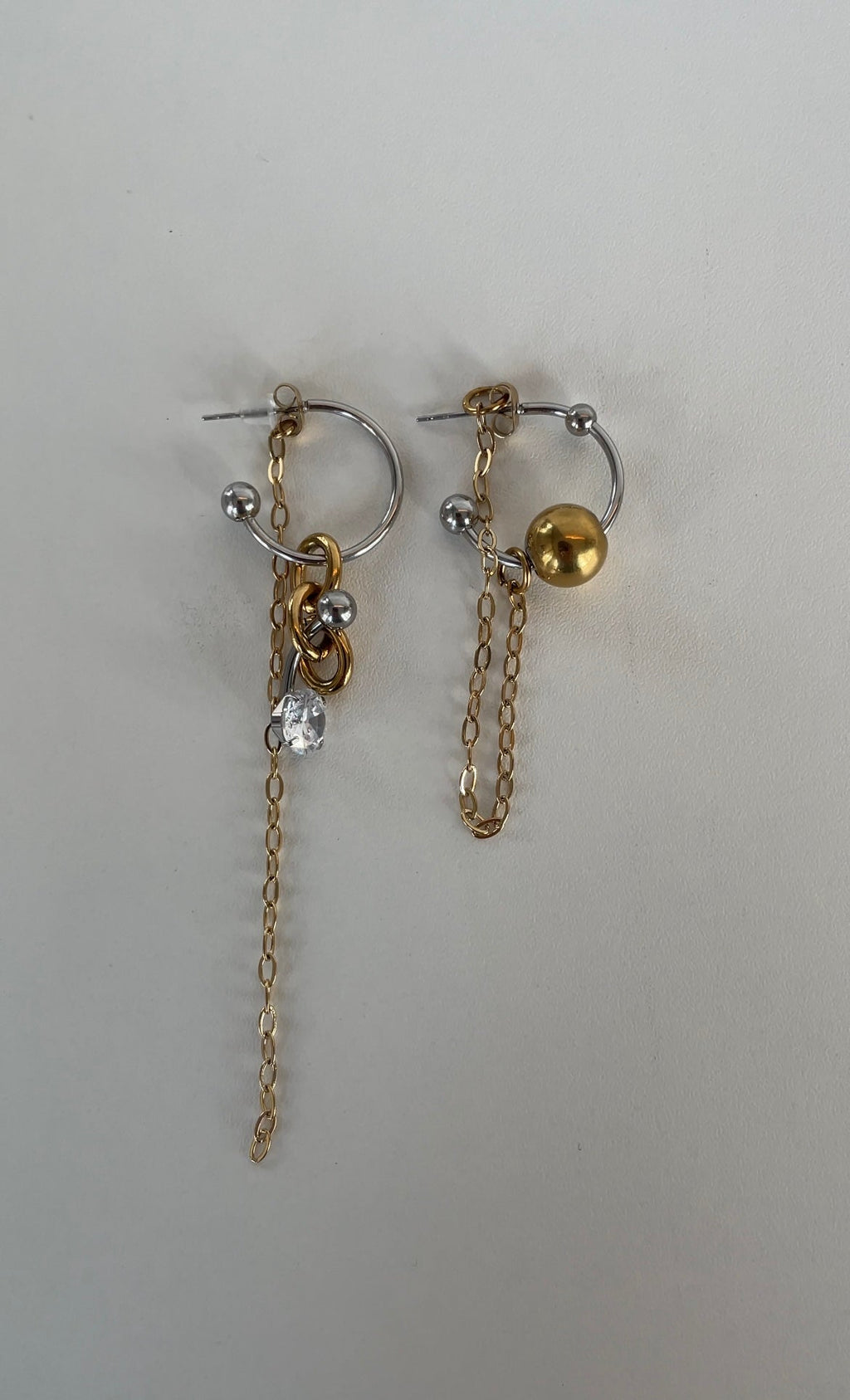 Asymmetric Piercing Earrings