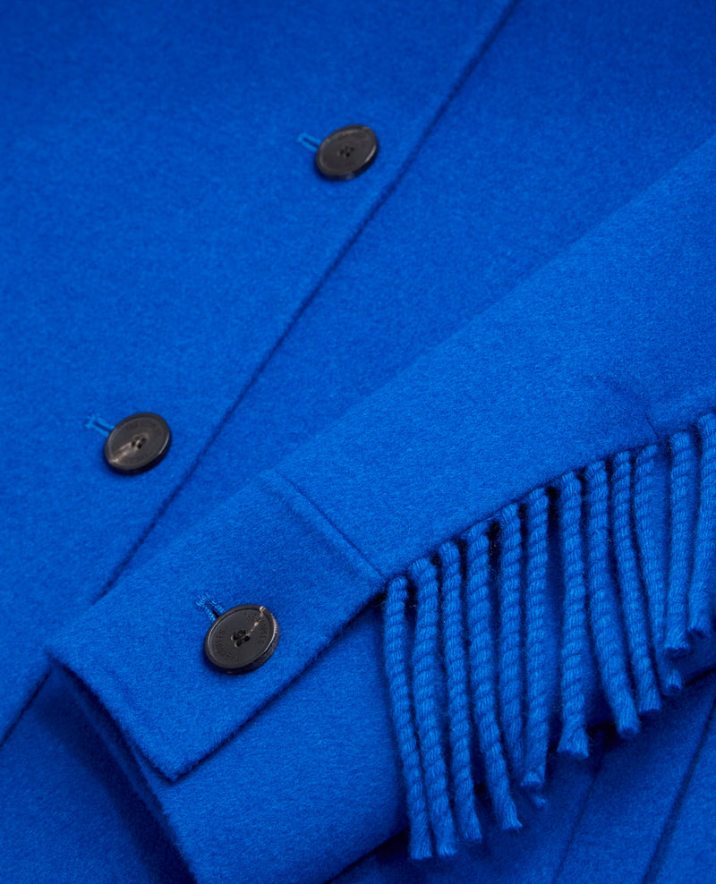 Veste En Laine - Bleu - Femme