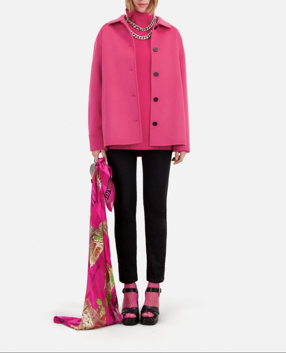 The Kooples - Chaqueta de Lana - Rosa - Mujer