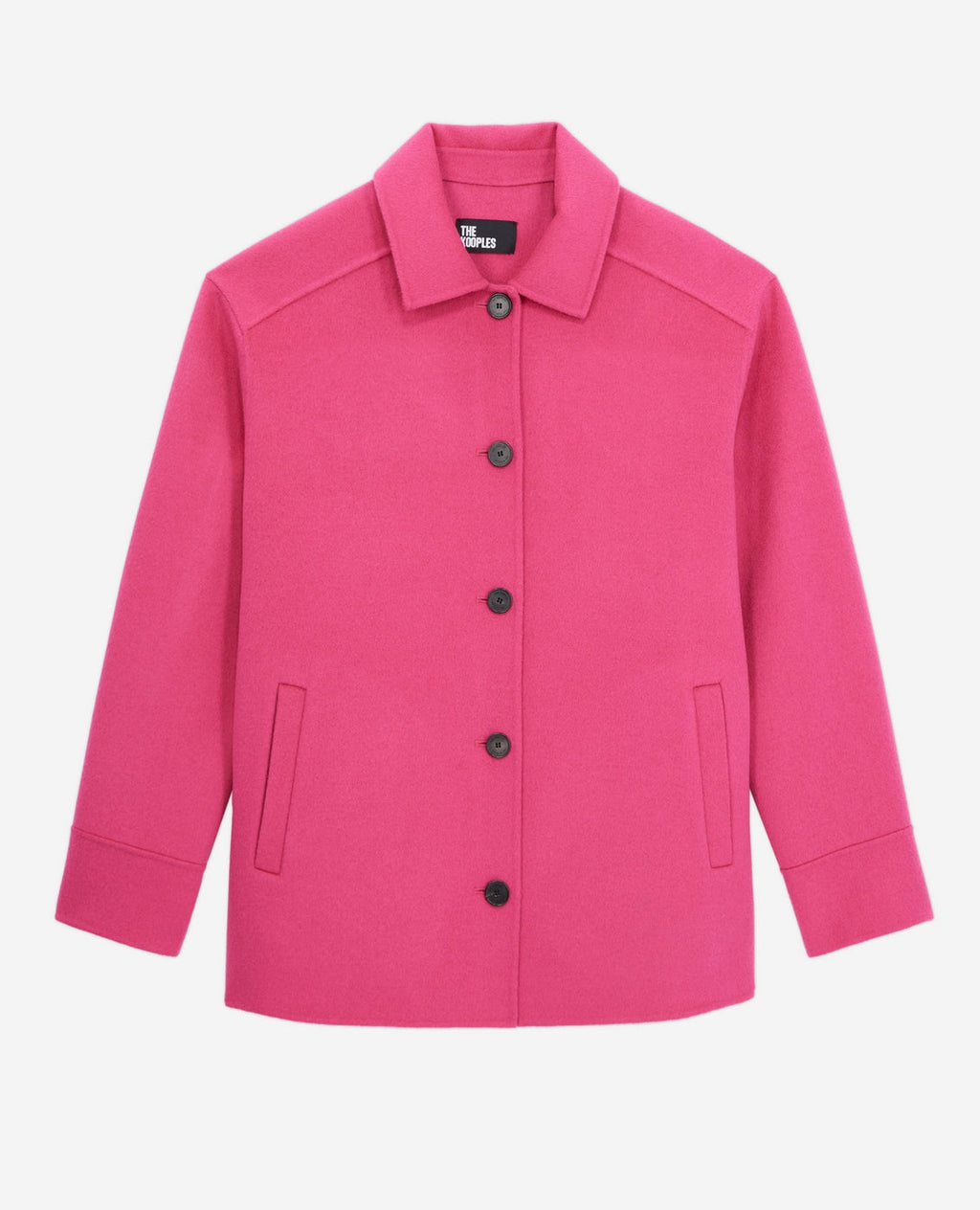 The Kooples - Chaqueta de Lana - Rosa - Mujer