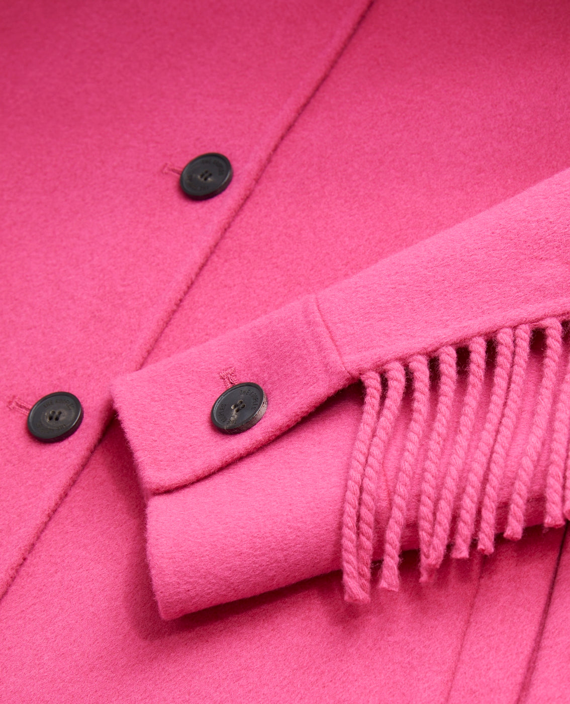 The Kooples - Chaqueta de Lana - Rosa - Mujer