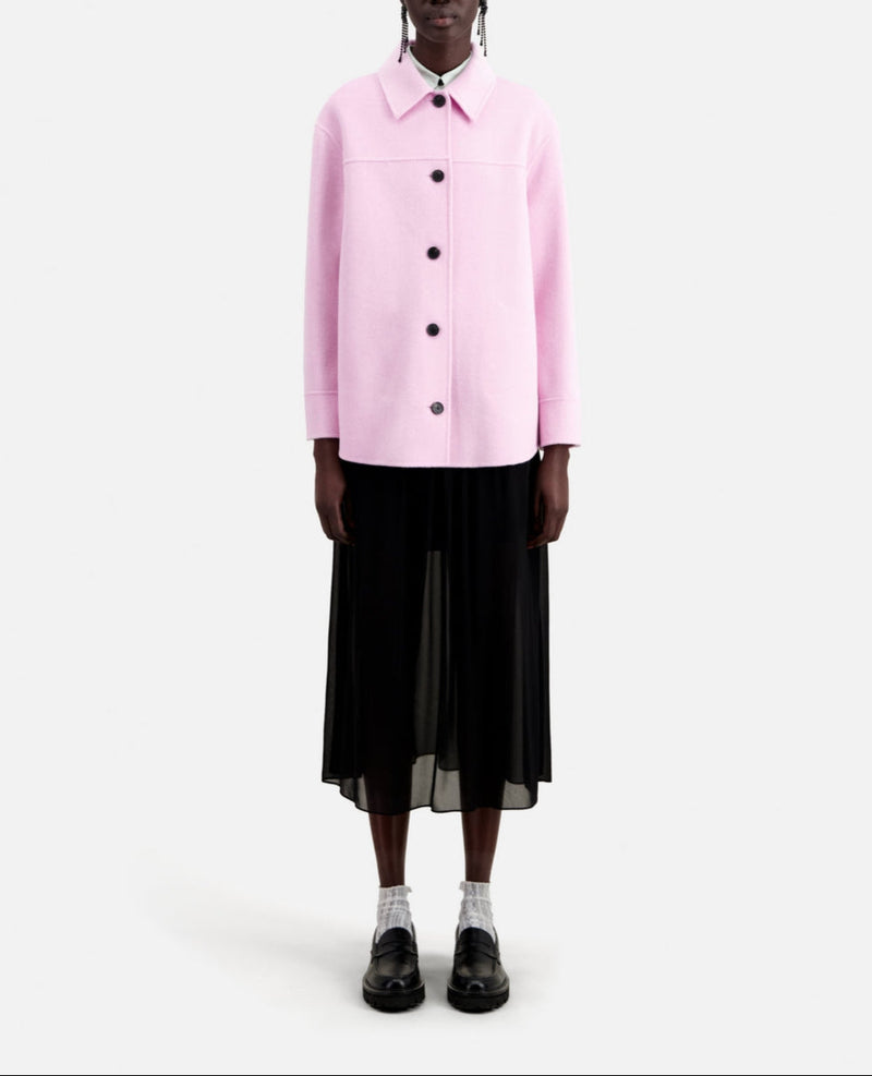 Chaqueta de lana - Rosa - Mujer
