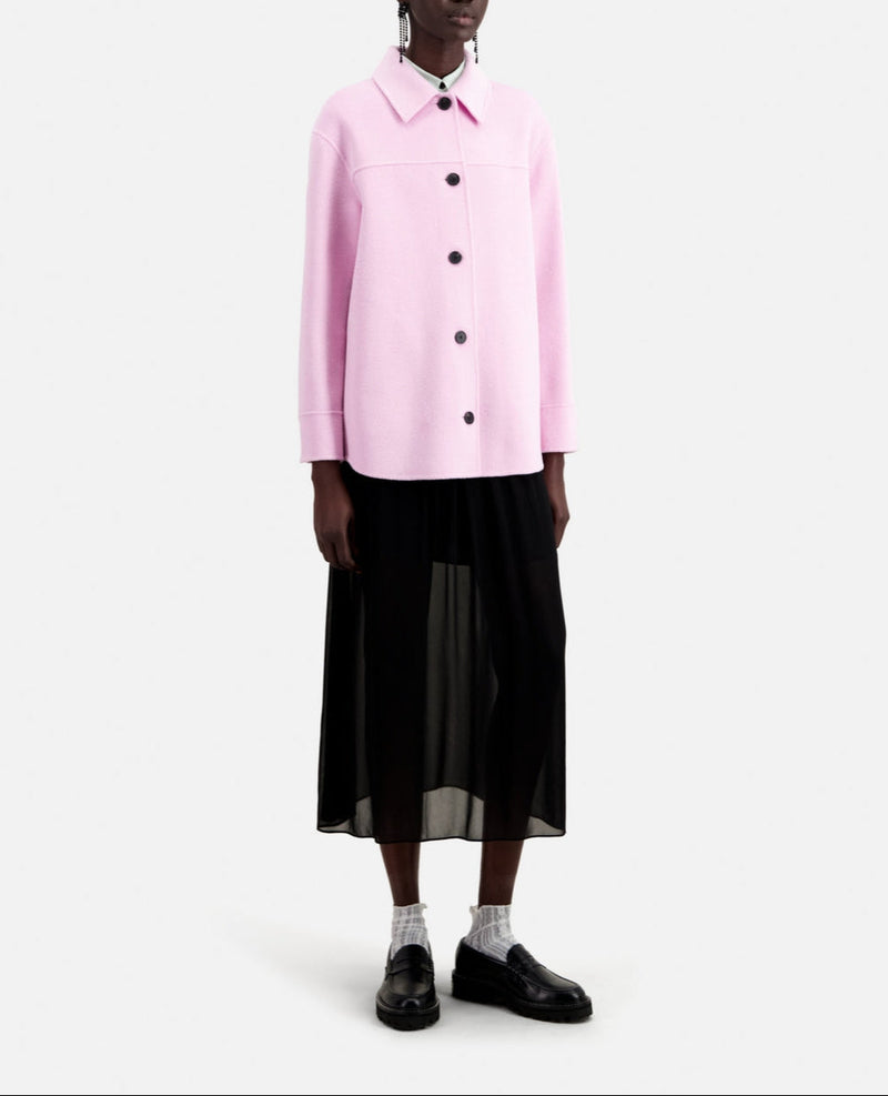Chaqueta de lana - Rosa - Mujer