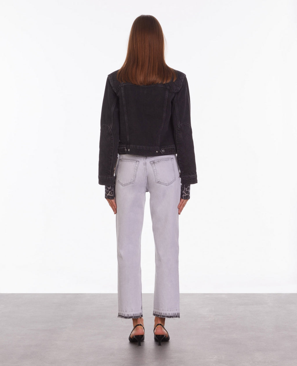 The Kooples - Chaqueta Moto Vaquera Negra - Mujer