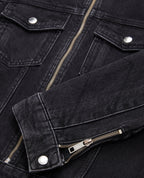 The Kooples - Chaqueta Moto Vaquera Negra - Mujer