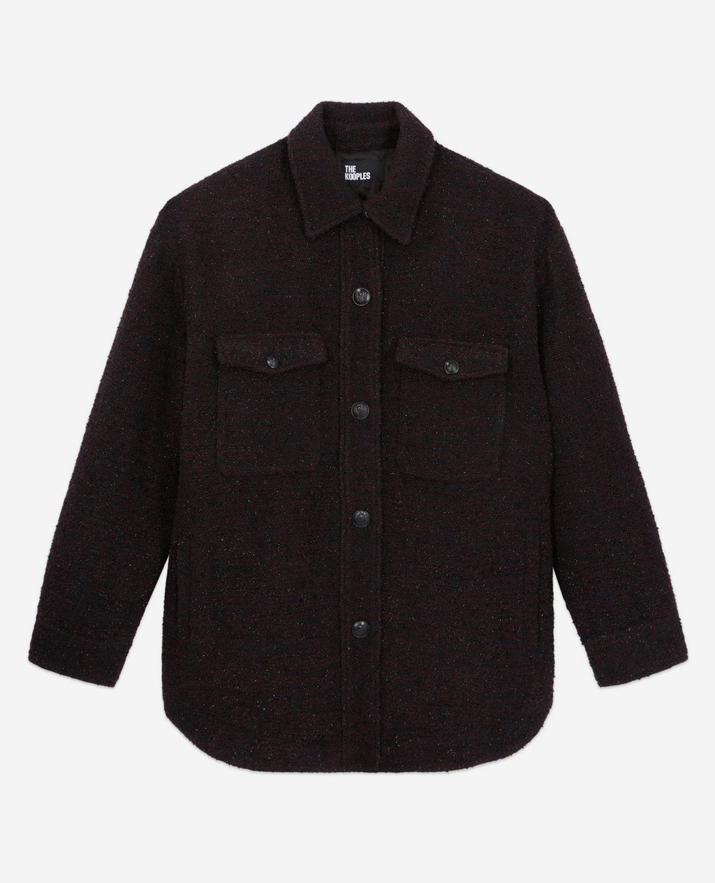 The Kooples - Camisa Exterior - Negro Jaspeado - Mujer