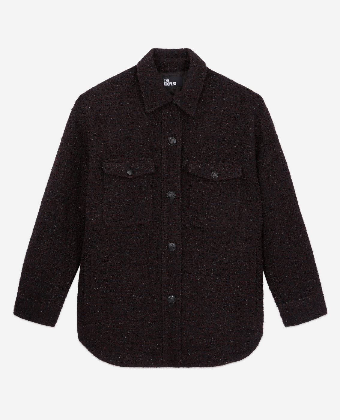 The Kooples - Camisa Exterior - Negro Jaspeado - Mujer