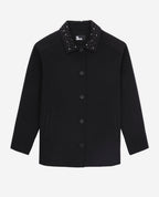 The Kooples - Veste En Laine - Noir - Femme