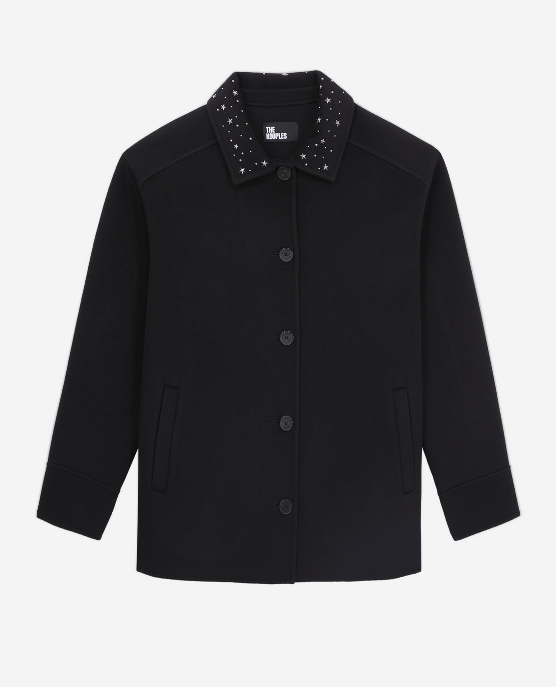 The Kooples - Veste En Laine - Noir - Femme